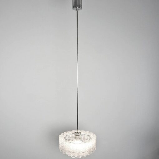 1970 'Venini Doria Chandelier With 2 Levels And Glass Elements - Image 10