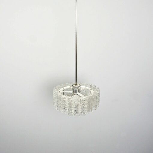 1970 'Venini Doria Chandelier With 2 Levels And Glass Elements - Image 5