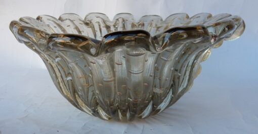 1970 ‘Cup Murano Crystal Purple and Gold Signed Toso H 14 cm