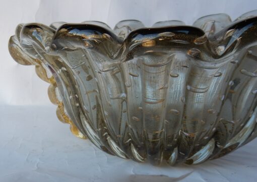 1970 ‘Cup Murano Crystal Purple and Gold Signed Toso H 14 cm - Image 6