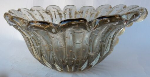 1970 ‘Cup Murano Crystal Purple and Gold Signed Toso H 14 cm - Image 5