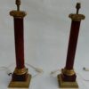 1950/70 Pair Of Maison Jansen Lamps, Brass and Bakelite, Amber Color - Image 10