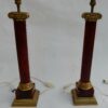 1950/70 Pair Of Maison Jansen Lamps, Brass and Bakelite, Amber Color - Image 9