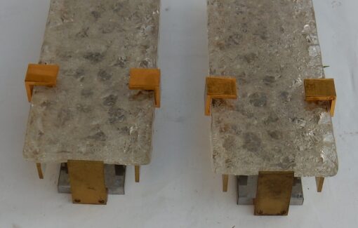 1963 'Series Of  4 of Dallux Sconces Attributed to Serge Mouille Brass And Glass St Gobain - Image 2