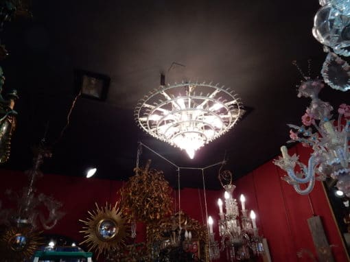 1960/70 'Pair of Venini Murano Doria Chandeliers Diameter 74 cm 6 Levels 194 Crystals - Image 17