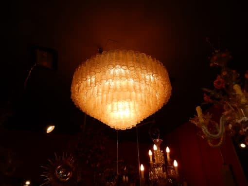 1960/70 'Pair of Venini Murano Doria Chandeliers Diameter 74 cm 6 Levels 194 Crystals - Image 14