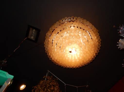 1960/70 'Pair of Venini Murano Doria Chandeliers Diameter 74 cm 6 Levels 194 Crystals - Image 12