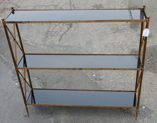 1970 'Maison Bagués Shelf Brass And Opaline 92 x 22 X H 87cm - Image 7