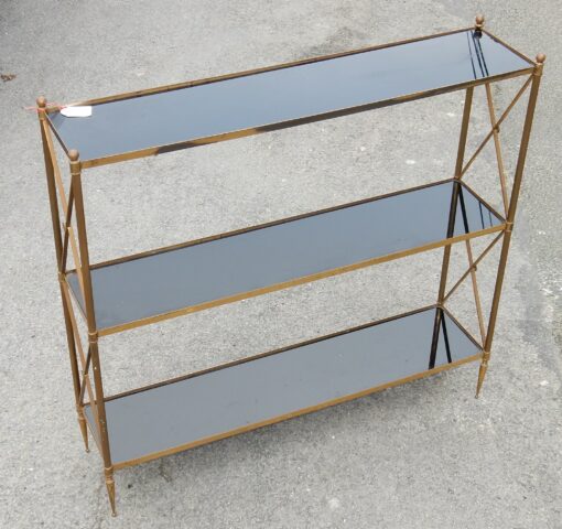 1970 'Maison Bagués Shelf Brass And Opaline 92 x 22 X H 87cm