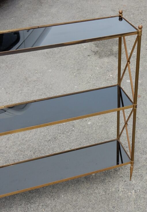1970 'Maison Bagués Shelf Brass And Opaline 92 x 22 X H 87cm - Image 2
