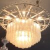 1960/70' Paire de Lustres Venini Murano Doria Diamètre 74 cm 6 Niveaux 194 Cristaux – Image 7