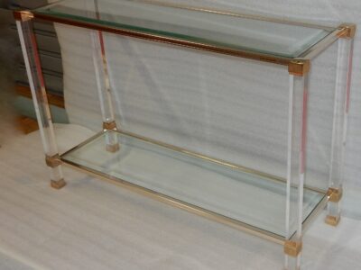 1970 'Altuglass Console Signed Pierre Vandel 113 X 38 X H 75 cm