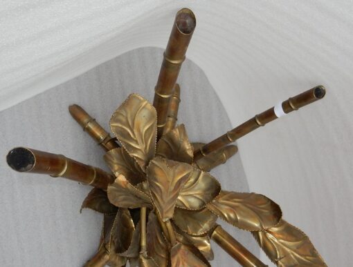 1970 'Illuminating Coffee Table Decor Bamboo in Taste of Techoueyres, Duval Brasseur Or Isabelle Faure - Image 5