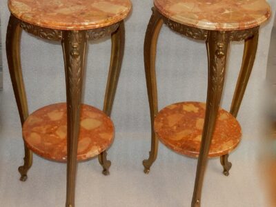 1970′ Pair of Gilt Bronze Saddles LXV Style with Breach De Saint-Maximin