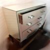 1940/50 'Art Deco Chest of Drawers Mirror 3 Drawers 6 Glass Handles - Image 3