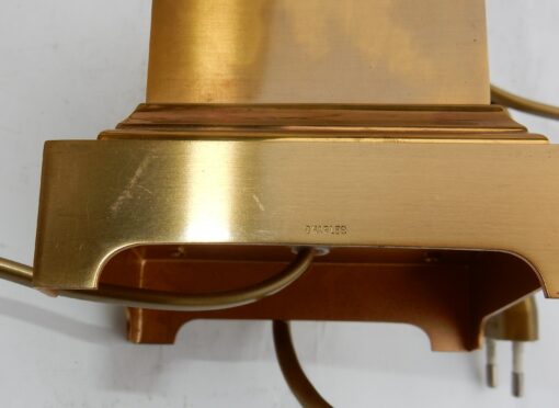 1950/70 Pair of Reed Lamps in Brass and Gilt Bronze Signed Charles - Image 5