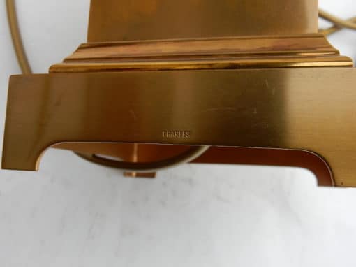 1950/70 Pair of Reed Lamps in Brass and Gilt Bronze Signed Charles - Image 2