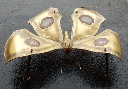 1970 'Coffee Table Butterfly Illuminating DLG  Duval Brasseur or Isabelle Faure For Honoré de Paris 125 X 80 - Image 2