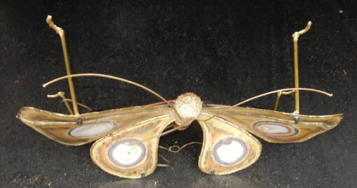 1970 'Coffee Table Butterfly Illuminating DLG  Duval Brasseur or Isabelle Faure For Honoré de Paris 139 X 80 - Image 10