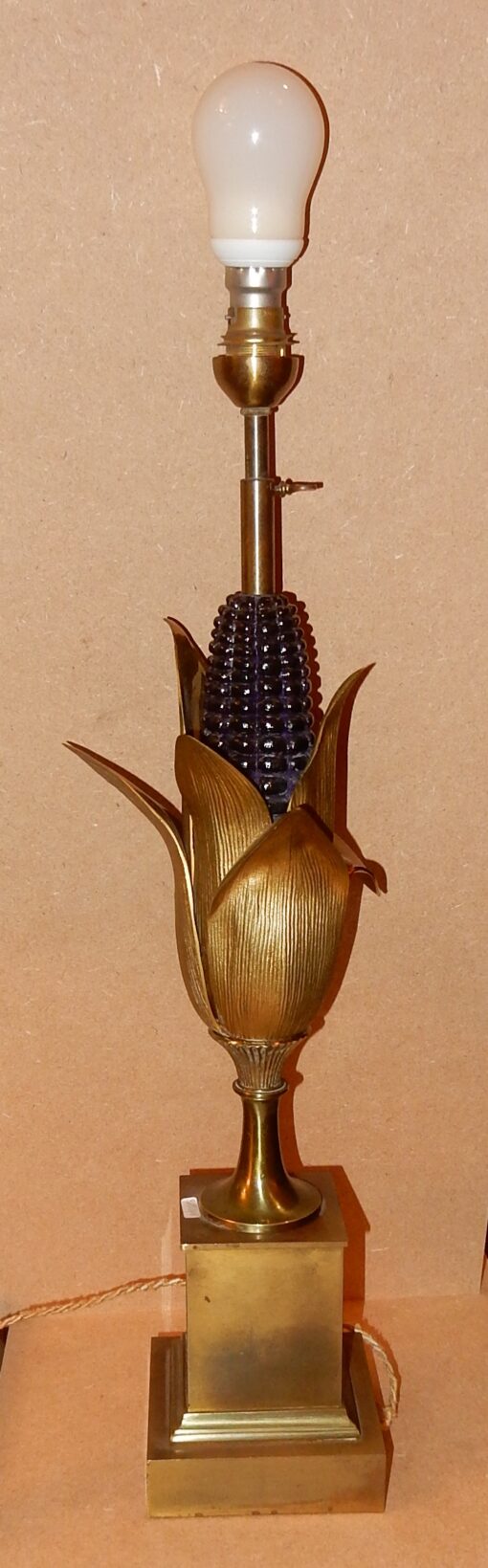 1970 'Lamp Corn Cob Style Maison Charles - Image 2
