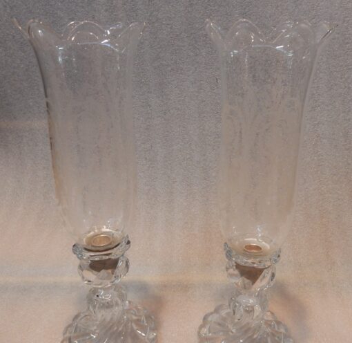 1950/70 Pair of Crystal Candlesticks Baccarat Torso Model Signed - Image 10