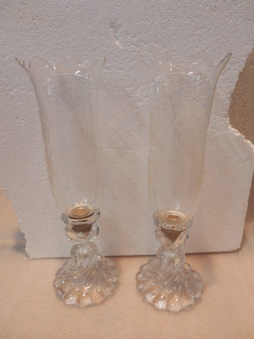 1950/70 Pair of Crystal Candlesticks Baccarat Torso Model Signed - Image 7