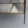 1950/70 Jardinière Maison Baguès Bronze Doré Modèle Bambou, Acajou Et Bac En Zinc – Image 12