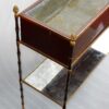1950/70 Jardinière Maison Baguès Bronze Doré Modèle Bambou, Acajou Et Bac En Zinc – Image 8