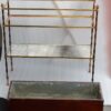 1950/70 Jardinière Maison Baguès Bronze Doré Modèle Bambou, Acajou Et Bac En Zinc – Image 3