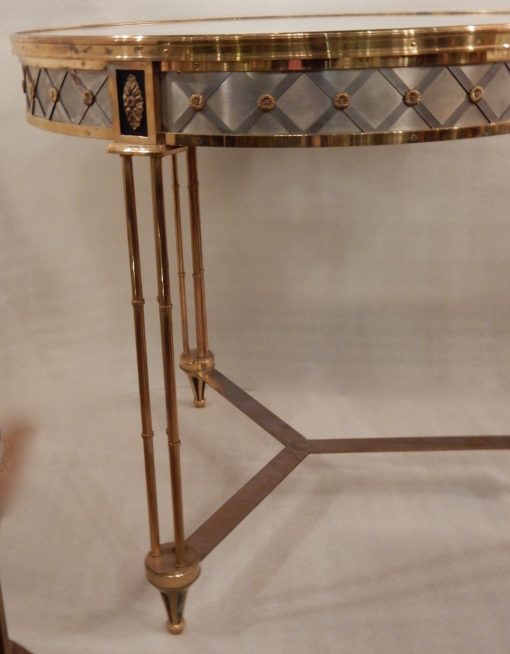 1950/70' Pedestal Table Maison Jansen Or Maison Charles In The Style Of The Model By Adam Weisweiler - Image 19