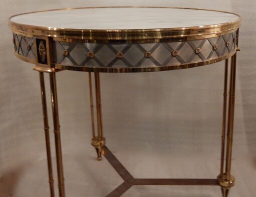 1950/70' Pedestal Table Maison Jansen Or Maison Charles In The Style Of The Model By Adam Weisweiler - Image 18