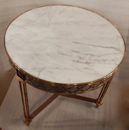 1950/70' Pedestal Table Maison Jansen Or Maison Charles In The Style Of The Model By Adam Weisweiler - Image 5