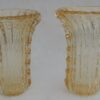 1970 ‘Pair of Vases Or Similar Murano Crystal  and Gold Signed Murano Toso H 36 cm - Image 9