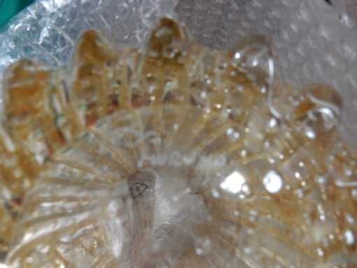 1970 ‘Pair of Vases Or Similar Murano Crystal  and Gold Signed Murano Toso H 36 cm - Image 3