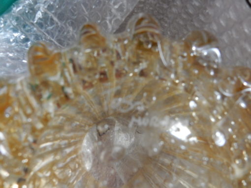 1970 ‘Pair of Vases Or Similar Murano Crystal  and Gold Signed Murano Toso H 36 cm - Image 2