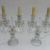 1950' Paire de Chandeliers Électrifiés Baccarat Modèle Tors, Signée Cachet Baccarat – Image 12