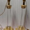 1970 'Pair Of Lamps In Altuglass And Golden Brass