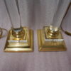 1970 'Pair Of Lamps In Altuglass And Golden Brass - Image 8