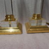 1970 'Pair Of Lamps In Altuglass And Golden Brass - Image 5