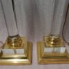 1970 'Pair Of Lamps In Altuglass And Golden Brass - Image 4