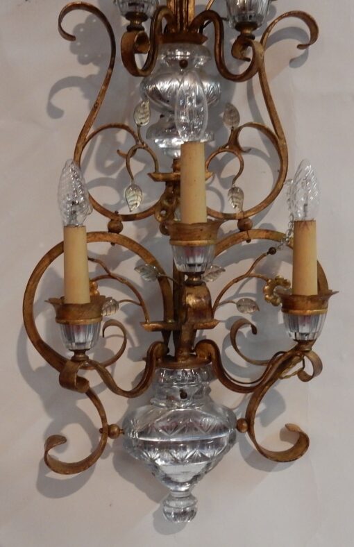 1970' Pair Of Wall Lamp in the Style of Maison Bagués Or Banci H 104 - Image 13
