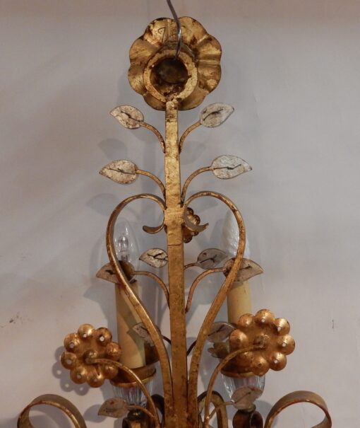 1970' Pair Of Wall Lamp in the Style of Maison Bagués Or Banci H 104 - Image 5