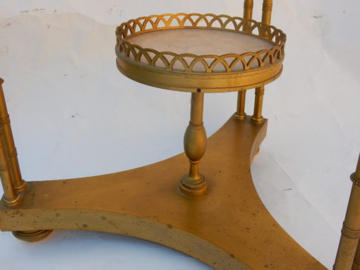 1970 'Paire de Guéridons Français Style Adam Weisweiler Signé JANSEN – Image 30