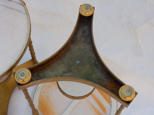 1970 'Paire de Guéridons Français Style Adam Weisweiler Signé JANSEN – Image 24