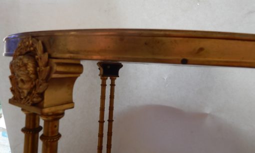 1970 'Paire de Guéridons Français Style Adam Weisweiler Signé JANSEN – Image 8