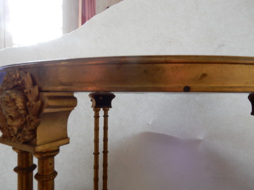 1970 'Paire de Guéridons Français Style Adam Weisweiler Signé JANSEN – Image 7