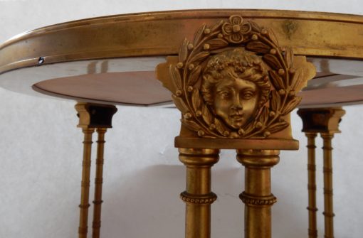 1970 'Paire de Guéridons Français Style Adam Weisweiler Signé JANSEN – Image 4