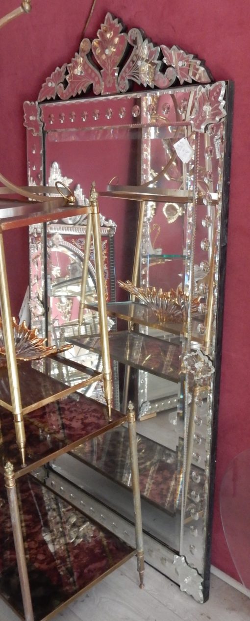 1900' Miroir Venise à Bulles à Fronton 159 X 84 CM – Image 7