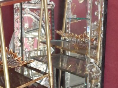 1900 'Venice Bubble Mirror with Fronton 159 X 84 CM
