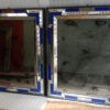 1970/80 Paire De Miroirs Venise Style Louis 14 Avec Ornements En Verre Bleu 112 X 95 cm – Image 14